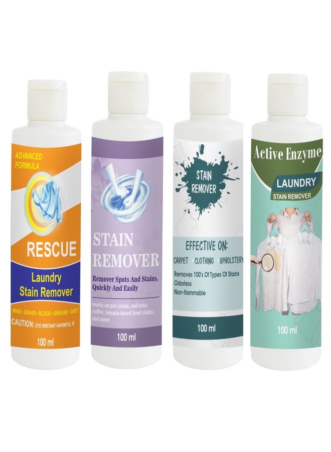 TOOVUS Stain Remover Combo Pack of Orange, Purple, Sky and Pista Stain Remover | Multi-Surface Cleaning Solution for Clothes, Fabrics, Upholstery (100 g Each) - Image 1